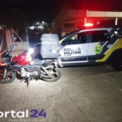 Motociclista é preso por embriaguez ao volante e levava criança na motocicleta em Cascavel