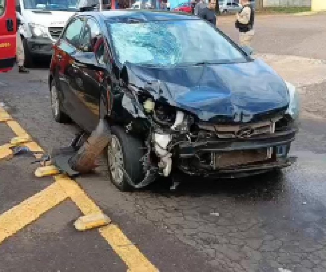 Motociclista fica em estado grave após acidente em Toledo