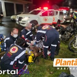 Motociclista fica em estado gravíssimo após colisão com Jeep em Maringá