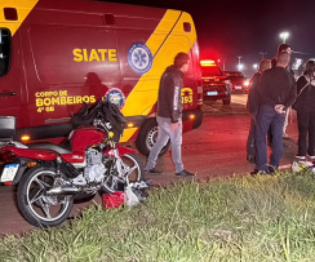 Motociclista fica ferido após acidente na BR-369