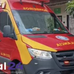 Motociclista fica ferido após batida com ônibus no Centro de Cascavel