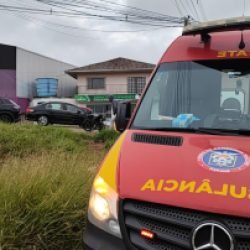 Motociclista fica ferido em acidente na região norte de Cascavel