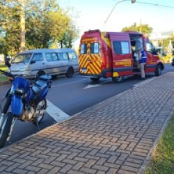 Motociclista fica ferido em acidente no Alto Alegre