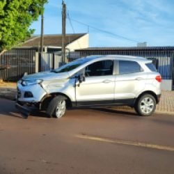 Motociclista fica ferido em acidente no Claudete