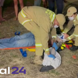 Motociclista fica gravemente ferida após colisão com Celta na Rua Clodoaldo em Cascavel