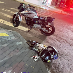 Motociclista fica gravemente ferido após colisão e motorista foge sem prestar socorro em Capitão Leônidas Marques