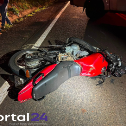 Motociclista morre após colidir na traseira de trator na PR-281, em Realeza