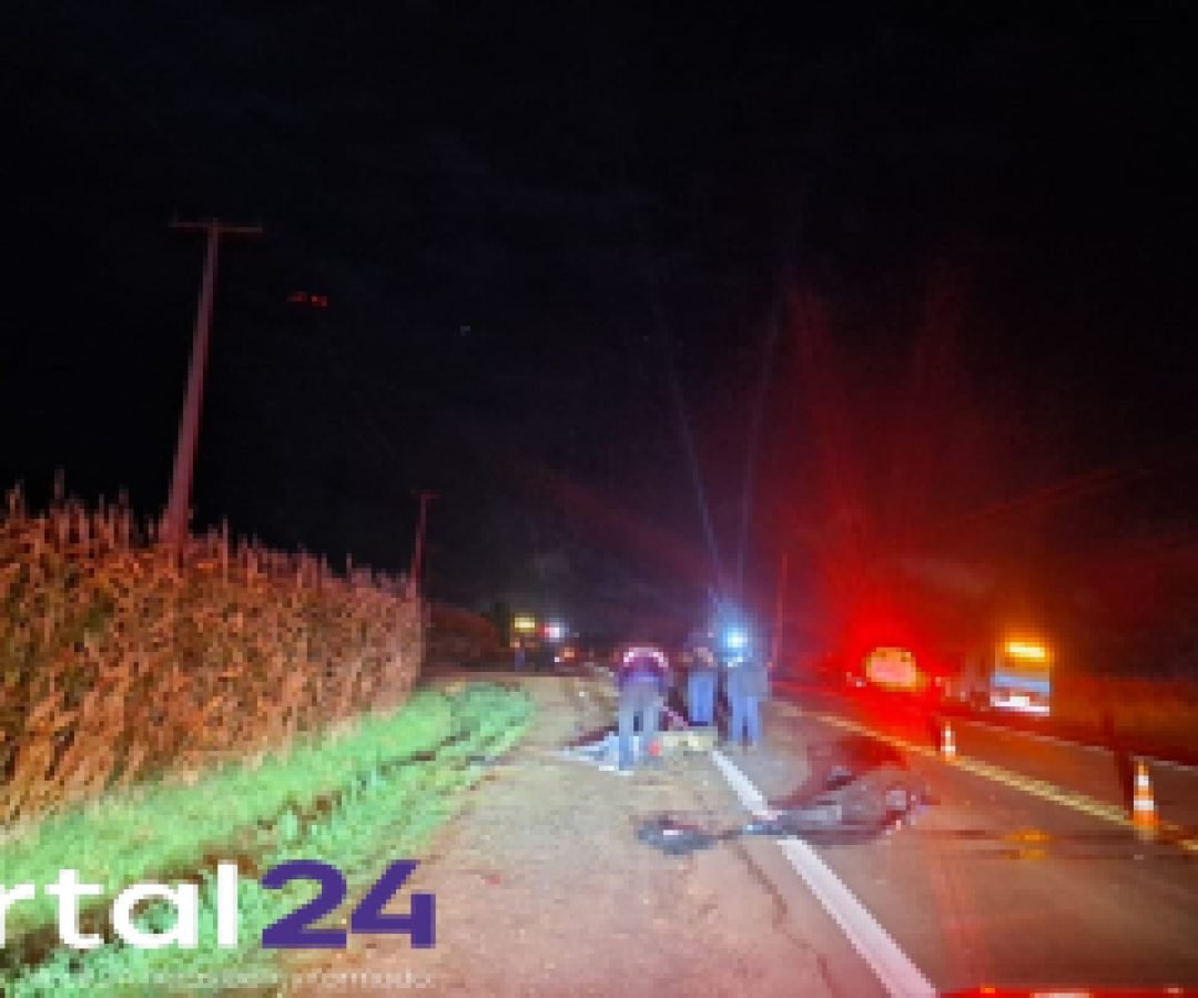 Motociclista morre em colisão frontal na PR-495, em Medianeira