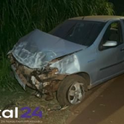 Motorista abandona veículo após colisão em Cascavel