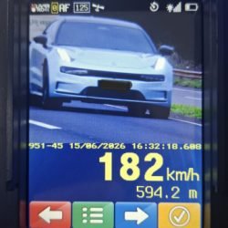 Motorista é flagrado a 182 km/h durante operação da Polícia Rodoviária em Paiçandu