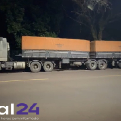 Motorista é preso após vender carga de soja e retornar com carreta vazia a Cascavel
