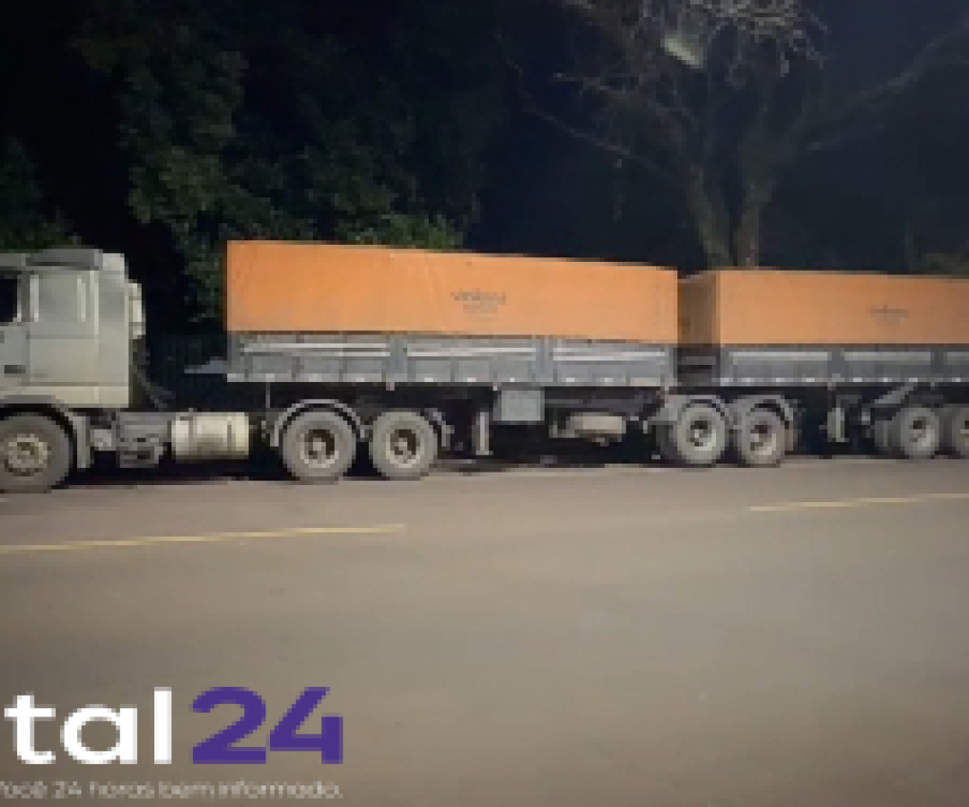 Motorista é preso após vender carga de soja e retornar com carreta vazia a Cascavel