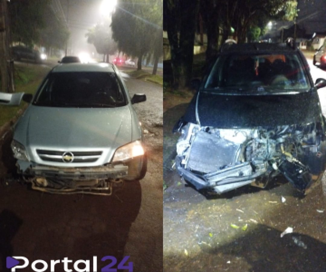 Motorista embriagado é preso após acidente no Bairro Guarujá, em Cascavel; mulher sem CNH também é encaminhada