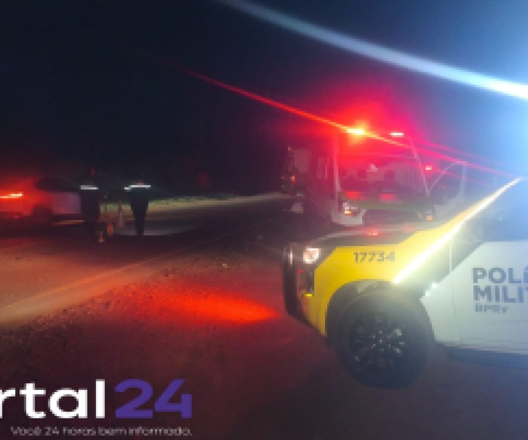Motorista embriagado é preso após colisão traseira que mata motociclista na PR-576, em Santa Mônica
