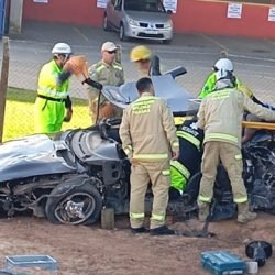 Motorista morre após capotamento no Contorno Norte em Curitiba