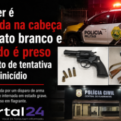 Mulher é baleada na cabeça em Pato Branco e marido é preso suspeito de tentativa de feminicídio