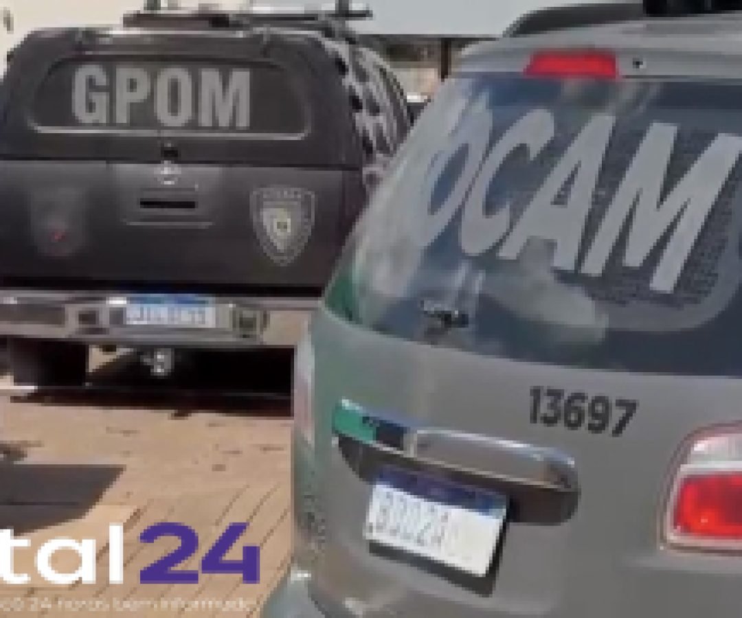 Mulher é baleada no rosto e suspeito é preso após perseguição policial em Cascavel