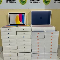 Mulher é flagrada com 37 iPads e 2 MacBooks sem documentação fiscal em ônibus na rodoviária de Céu Azul