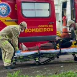 Mulher fica ferida em acidente na Vila Tolentino