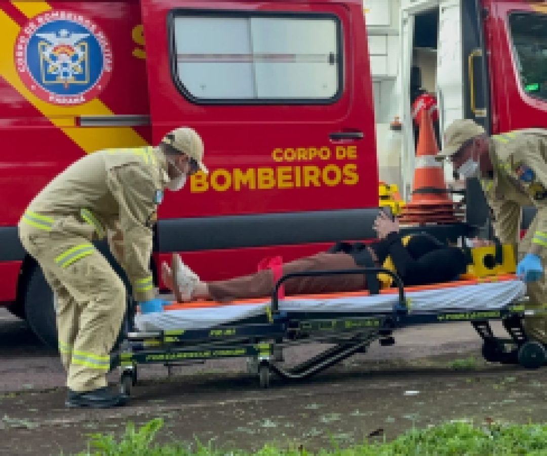 Mulher fica ferida em acidente na Vila Tolentino