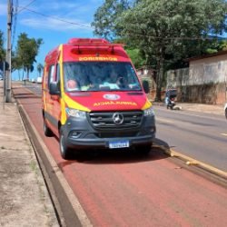 Mulher sofre queda de patinete na Avenida Tito Muffato