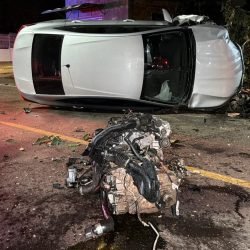 Novas imagens revelam carro em alta velocidade segundos antes de grave acidente em Cascavel