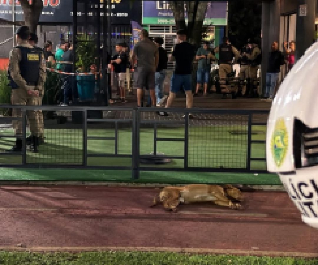disparo de arma de fogo em bar envolve policial militar na Avenida Assunção
