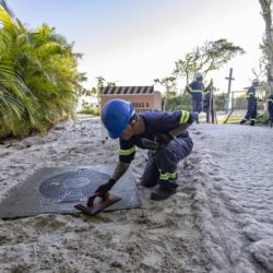 Obras de saneamento da Ilha do Mel alcançam 10% de execução, aponta IAT