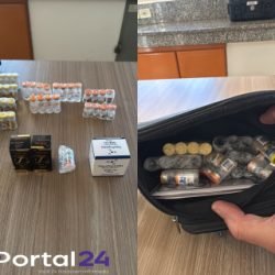 Operação Claustrum apreende medicamentos e anabolizantes contrabandeados após perseguição na PR-317, em Peabiru