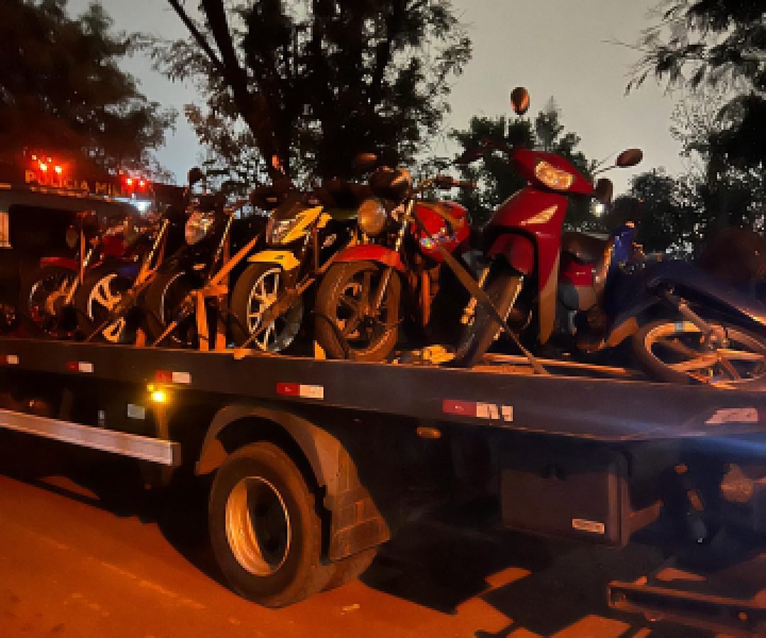 Operação de trânsito do GOTRAN resulta em 81 autuações e sete motocicletas recolhidas em Cascavel