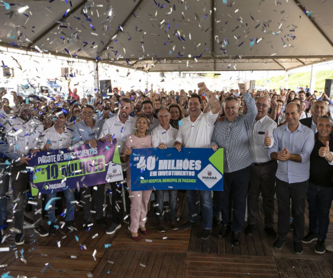 Governador anuncia R$ 10,8 milhões em novas obras e maquinários para Paiçandu