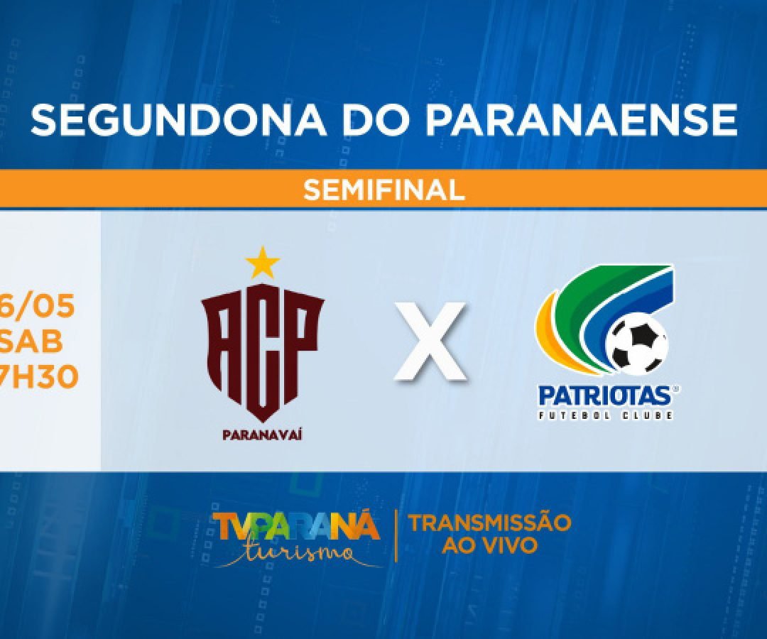 TV Paraná Turismo transmite Paranavaí x Patriotas pela semifinal da Segundona