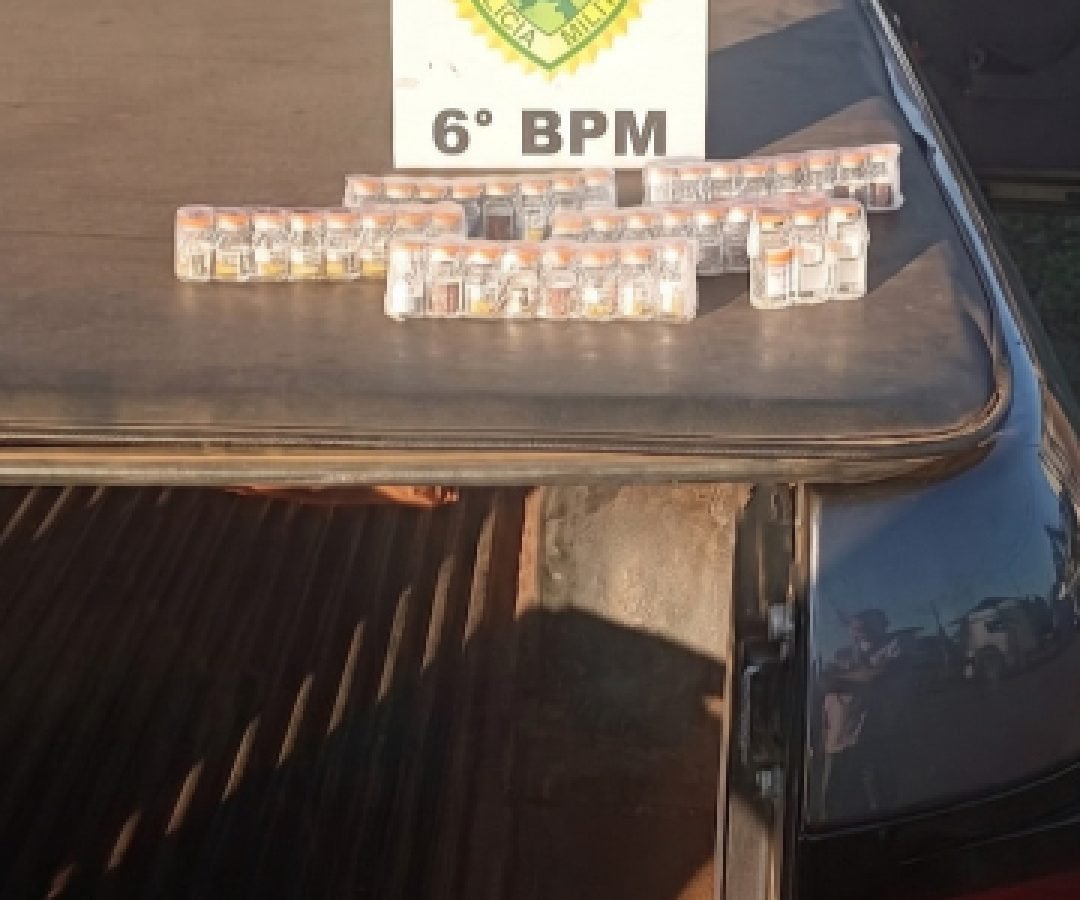 Patrulha Rural apreende medicamentos contrabandeados em Matelândia