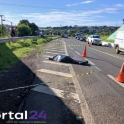 Pedestre morre após atropelamento na PRC-467 em Cascavel