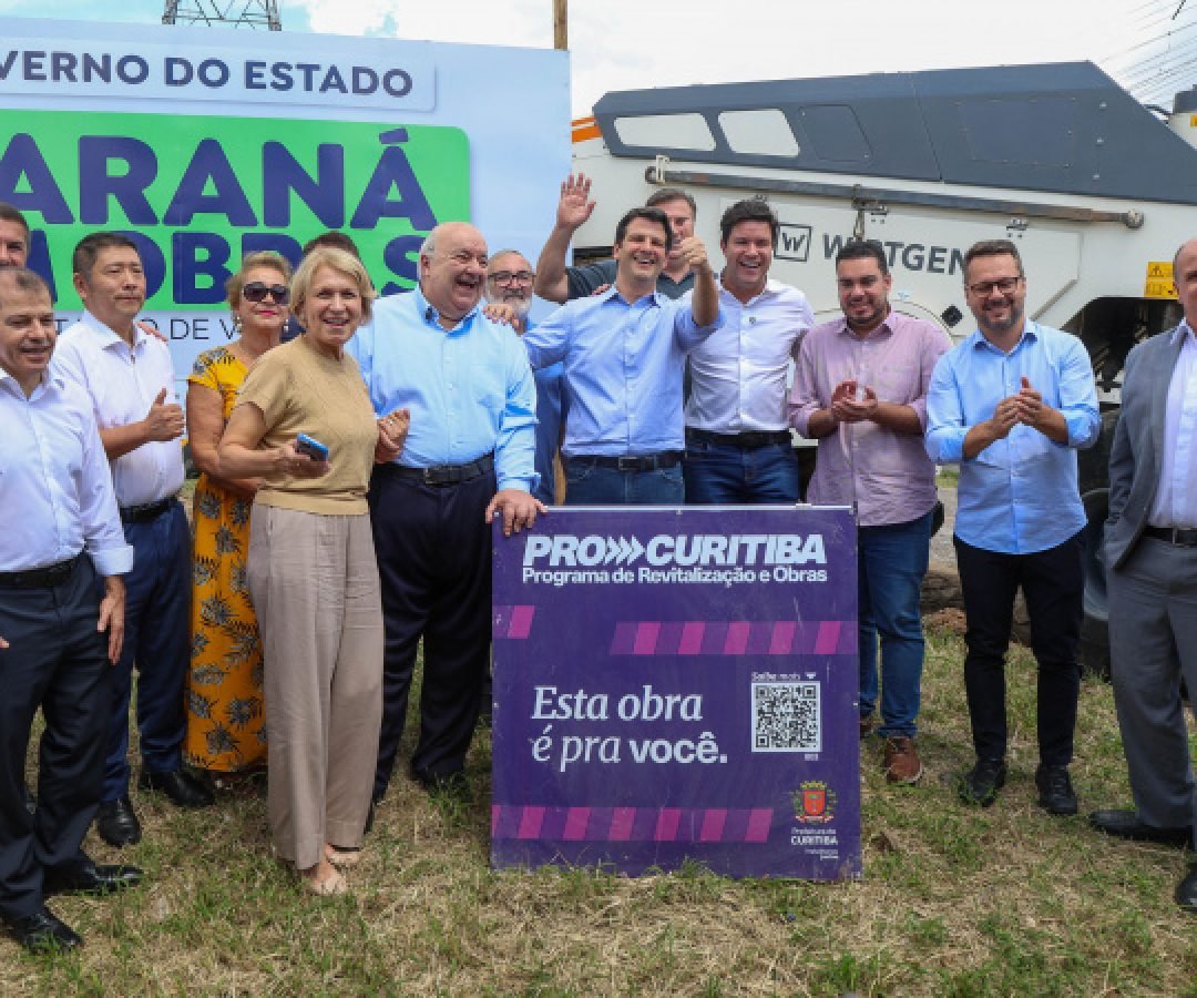 Estado e prefeitura assinam ordem de serviço para recuperar 100 km de ruas em Curitiba