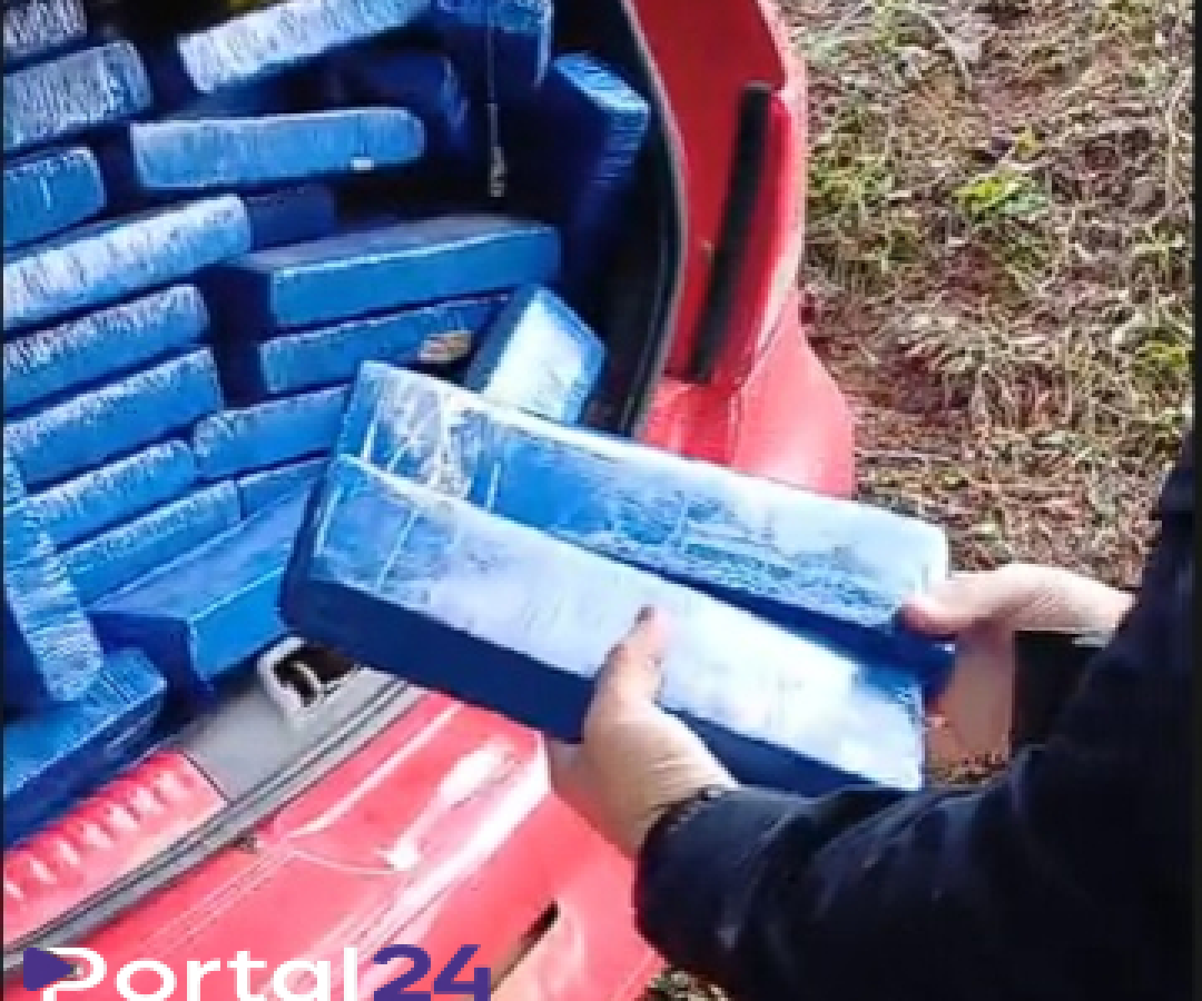 Perseguição termina com apreensão de 199 quilos de maconha após grave acidente em Itaiópolis