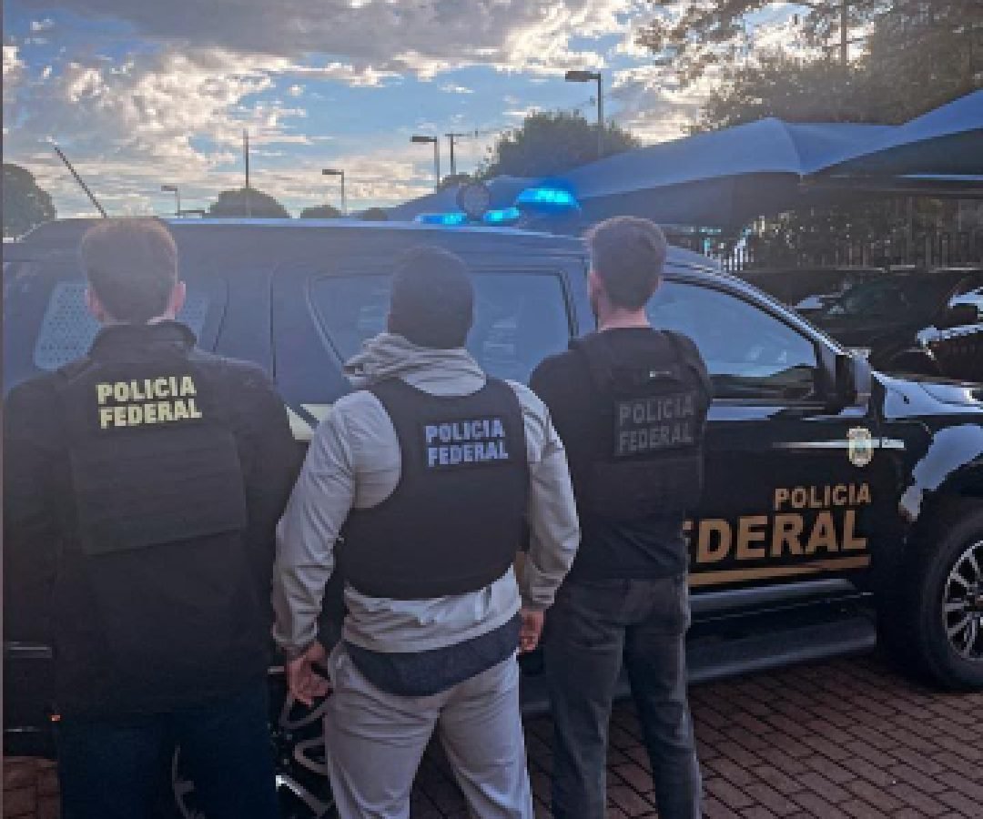 PF prende foragido internacional em Guaíra para fins de extradição ao Paraguai