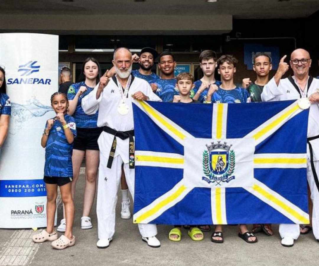 Com apoio da Sanepar, atletas sobem ao pódio em competição nacional de taekwondo