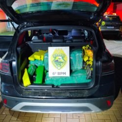 PM apreende 210kg de maconha na BR-277