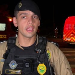 PM auxiliou no atendimento a acidente no Santa Cruz