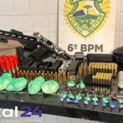 Polícia apreende arsenal e drogas em operação no Jardim Bela Vista
