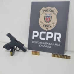 Polícia Civil apreende espingarda, pistola e munições durante Operação Mulher Segura