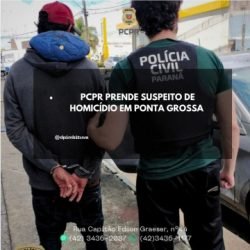 Polícia Civil cumpre mandado de prisão por homicídio qualificado em Ponta Grossa