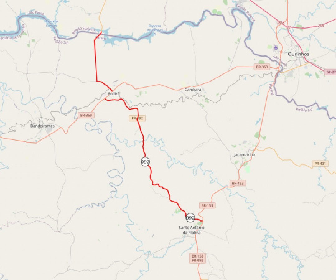 Edital para restaurar 53 km de rodovia entre Santo Antônio da Platina e Andirá tem vencedora