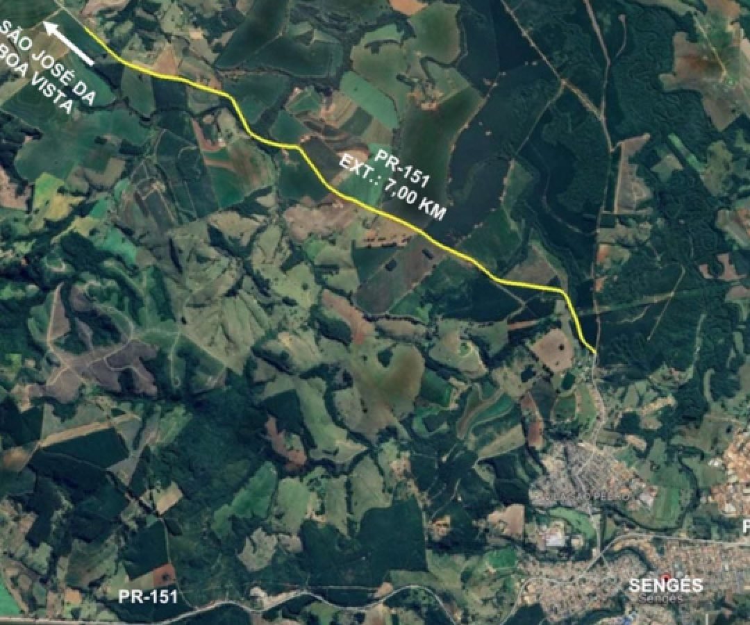 Pavimentação da PR-151 entre Sengés e São José da Boa Vista tem vencedor