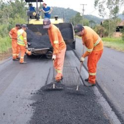DER/PR promove melhorias em rodovia entre União da Vitória e Porto Vitória