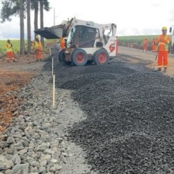 DER/PR faz melhorias no pavimento de trevo rodoviário em Candói