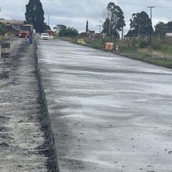 Duplicação em concreto da PRC-466 entre Turvo e Palmeirinha chega a 22,79% de execução