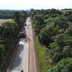 Restauração de rodovias entre Pitanga e Nova Tebas avança no primeiro mês de obras