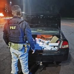 PRF apreende 116 quilos de maconha na BR-277